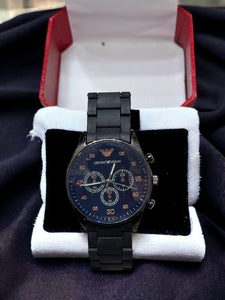 Men's Round Quartz Watch with Chain Strap - 1 Pc