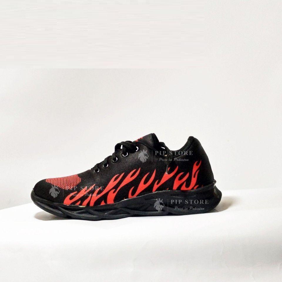 Men's Fabric Running Joggers Red Fire