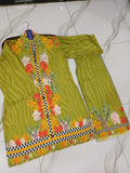 2 Pcs Women's Stitched Swiss Lawn Printed Co-Ord Set