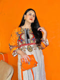 2 Pcs Women's Stitched Swiss Lawn Printed Shirt And Trouser