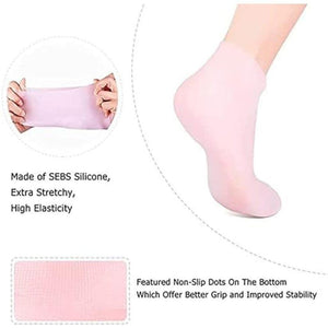 Unisex Silicone Anti-Crack Moisturizing Socks - 1 Pair