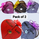 Mutual Love Perfume EDP – Wood Heart Shape 2 x 100ml