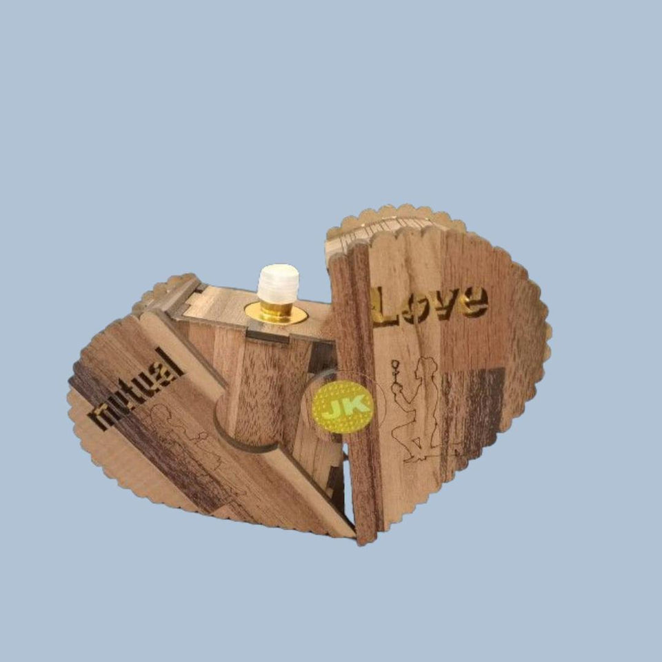Mutual Love Perfume EDP – Wood Heart Shape 2 x 100ml