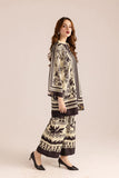 2 Pcs Women's Stitched Swiss Lawn Printed Shirt And Trouser