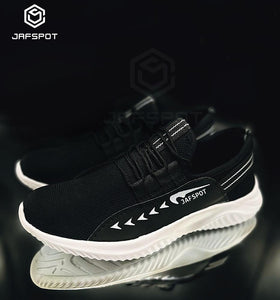 Men's Fashion Tennis White Shoes -JF016, Black