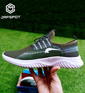 Men Breathable Mesh Training Casual Sneakers -JF021, Green