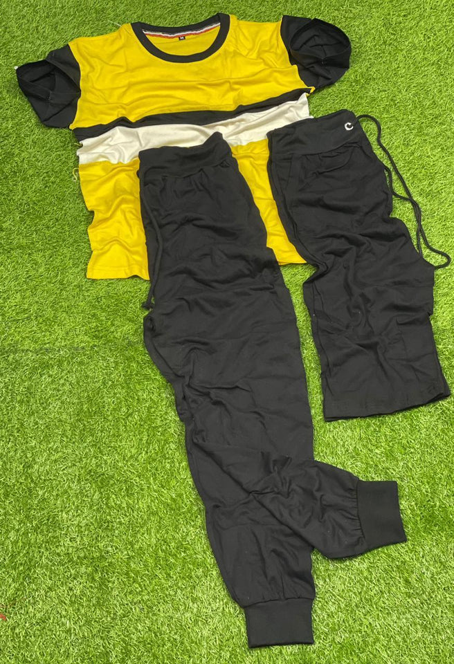 3 Pcs Men's Jersey Plain Track Suit